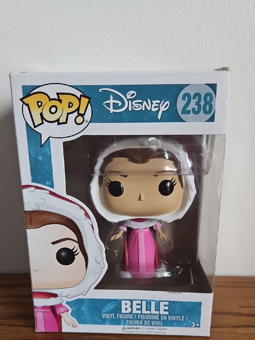Funko Belle Vinyl Figure - Pink and White Hooded Dress